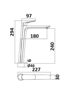 GRIFO MONOMANDO LAVABO ALTO... 2