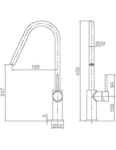 GRIFO DE FREGADOR MODELO KENIA DE IMEX GRIFO DE FREGADOR MODELO KENIA DE IMEX
