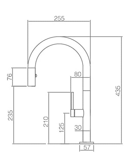 GRIFO MONOMANDO FREGADERO MODELO SAMOA DE IMEX