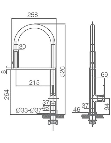 GRIFO FREGADOR EXTRAIBLE MODELO MENORCA DE IMEX