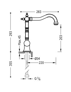GRIFO MONOMANDO TRES EXCLUSIVE 2