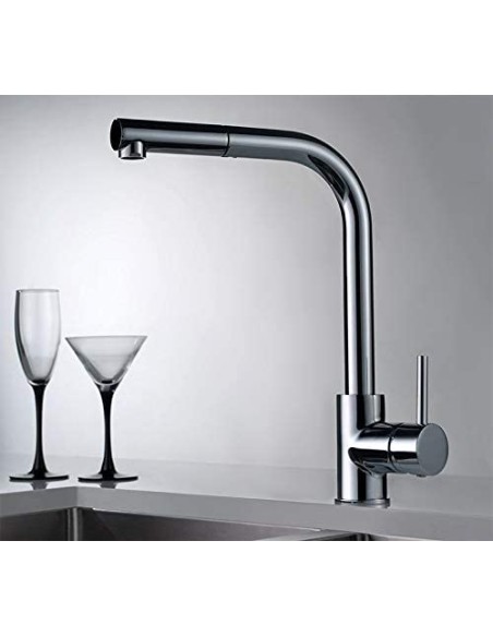 GRIFO MONOMANDO FREGADOR EXTRAIBLE MODELO MALTA DE IMEX