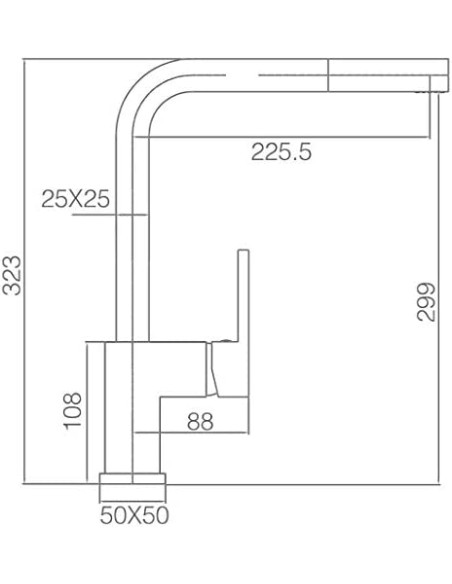 GRIFO MONOMANDO FREGADERO EXTRAIBLE CROMADO MODELO CONSTANZA DE IMEX