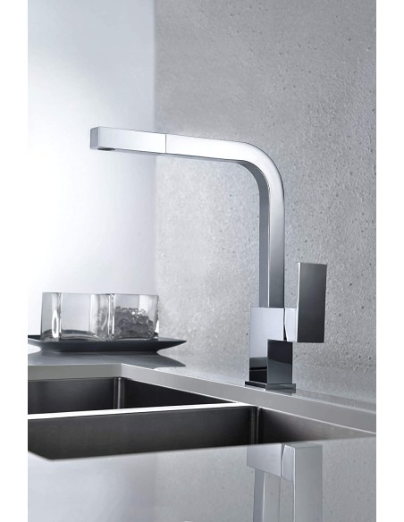 GRIFO MONOMANDO FREGADERO EXTRAIBLE CROMADO MODELO CONSTANZA DE IMEX