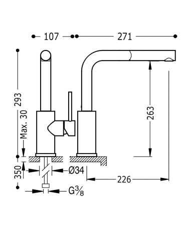GRIFO MONOMANDO MAX TRES