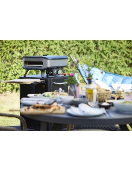 MESA DE EXTERIOR COZZE® CON TABLA DE BAMBÚ