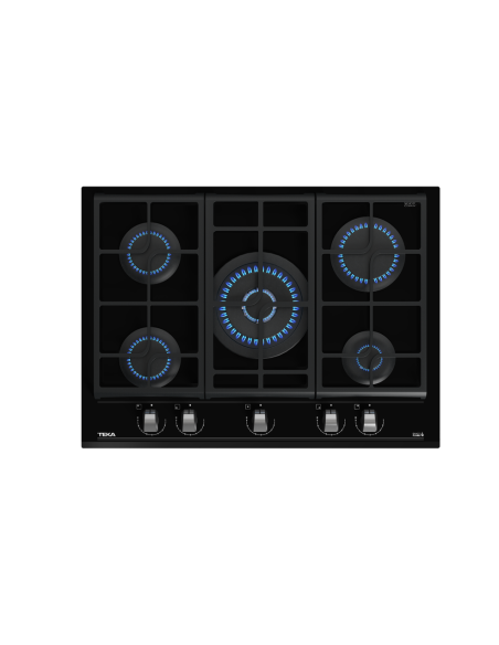 COCINA TEKA GAS 5 FUEGOS CRISTAL GAS MODELO MAESTRO GZC 75330