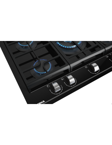 COCINA TEKA GAS 5 FUEGOS CRISTAL GAS...