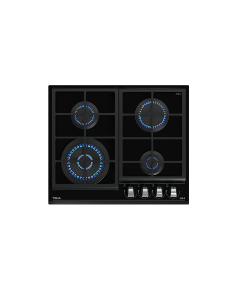 COCINA A GAS TEKA 4 FGS. CRISTAL GAS MODELO MAESTRO GZC 64320 XBA