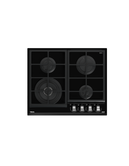 COCINA A GAS TEKA 4 FGS. CRISTAL GAS MODELO MAESTRO GZC 64320 XBA