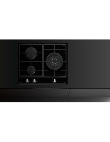 COCINA TEKA DE GAS 3 FUEGOS CRISTAL GAS