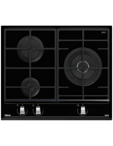 COCINA TEKA DE GAS 3 FUEGOS CRISTAL GAS