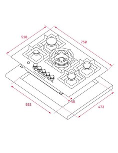 COCINA GAS TEKA DE 5 FUEGOS... 2
