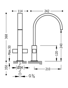 GRIFO BIMANDO PARA COCINA 2