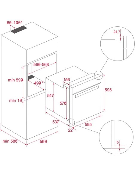 HORNO ELECTRICO TEKA MODELO MAESTRO STEAKMASTER CRISTAL