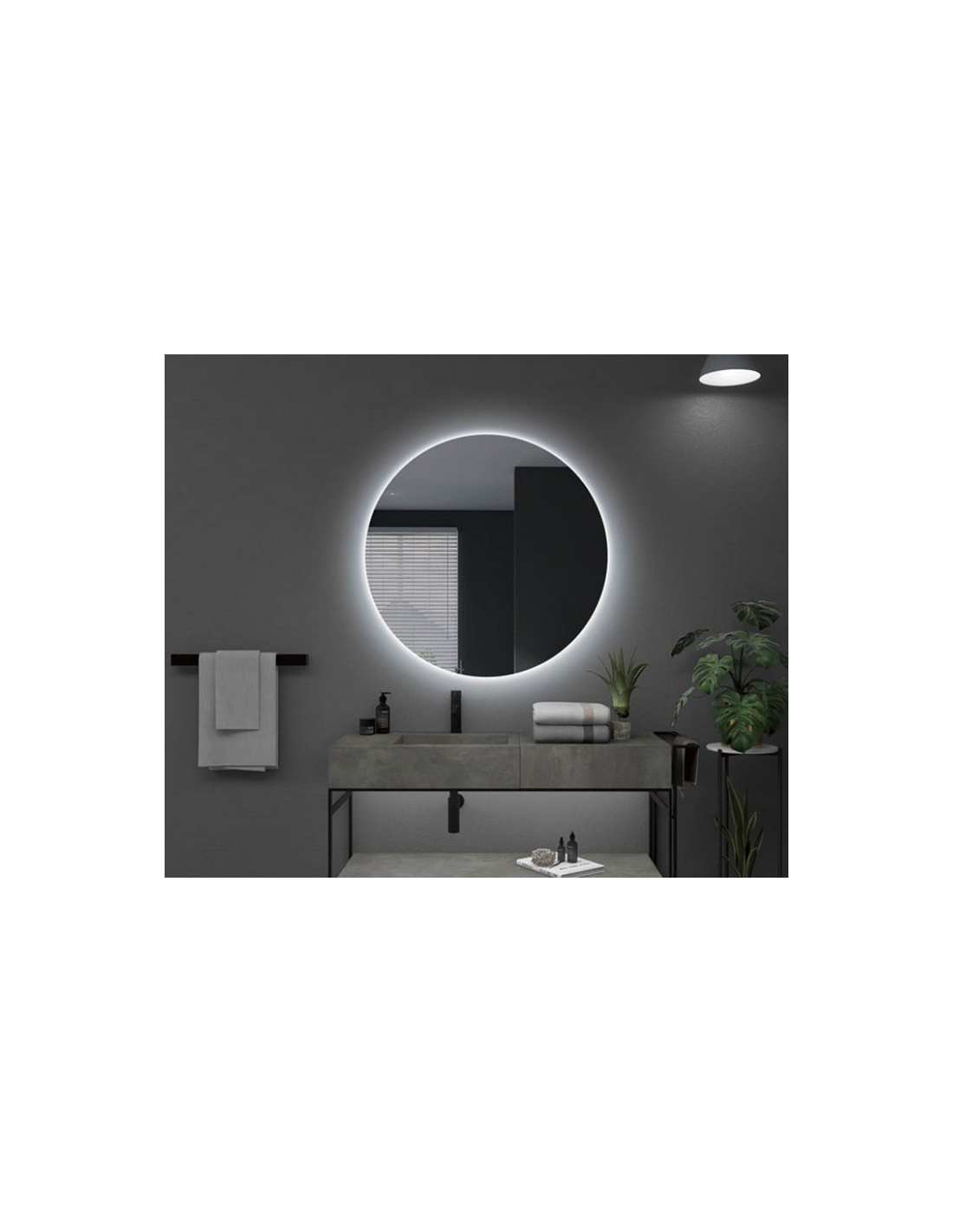 Espejo de baño con luz LED Ledimex Oporto