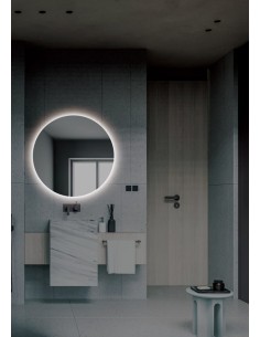 Espejo para baño con marco negro - ALEMANIA de LED Imex