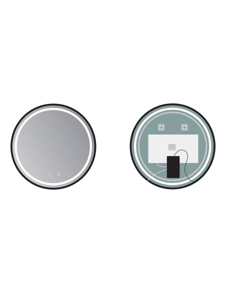 ESPEJO MODELO ALEMANIA DE LEDIMEX RETROILUMINADO