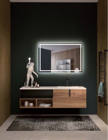 ESPEJO MODELO FRANCIA DE LEDIMEX LUZ FRONTAL