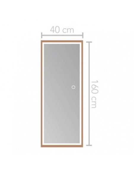 ESPEJO MODELO NEW YORK DE LEDIMEX LUZ FRONTAL