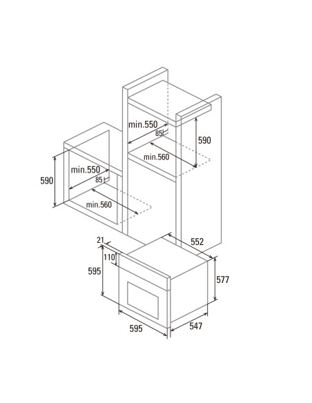 HORNO ELECTRICO MODELO MT9011 PRO BK CATA