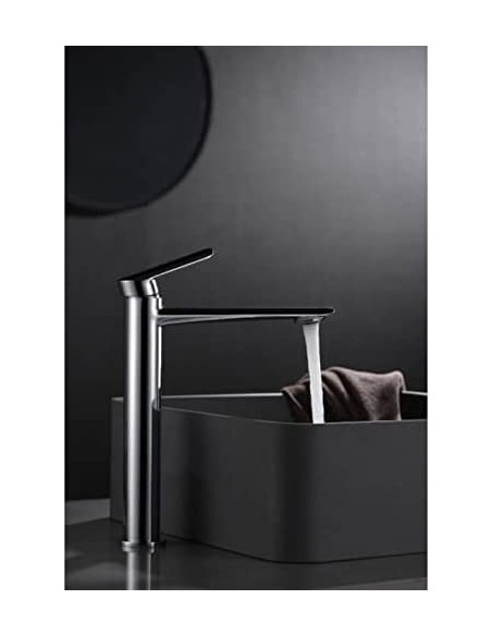 GRIFO DE LAVABO IMEX MONOMANDO ALTO CROMADO MODELO URAL