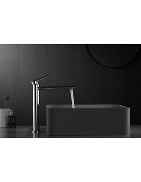 GRIFO DE LAVABO IMEX MONOMANDO ALTO CROMADO MODELO URAL