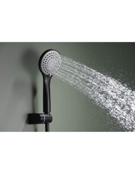 GRIFO MONOMANDO IMEX DE BAÑERA MODELO URAL NEGRO MATE