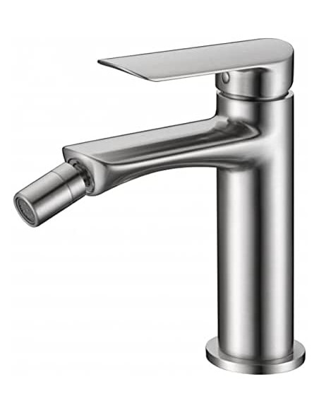 GRIFO DE BIDE IMEX MONOMANDO NIQUEL CEPILLADO MODELO URAL