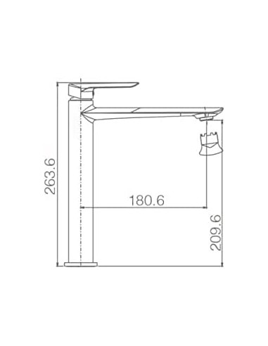 GRIFO DE LAVABO IMEX MONOMANDO ALTO...