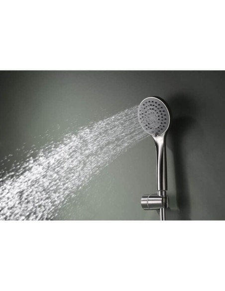 GRIFO MONOMANDO IMEX DE BAÑERA MODELO URAL NIQUEL CEPILLADO