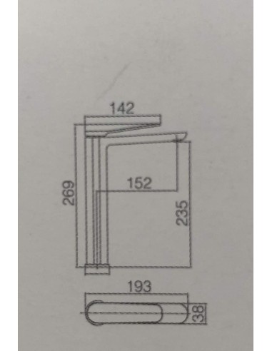 GRIFO DE LAVABO IMEX MONOMANDO ALTO...