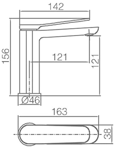 GRIFO DE LAVABO IMEX MONOMANDO NEGRO...