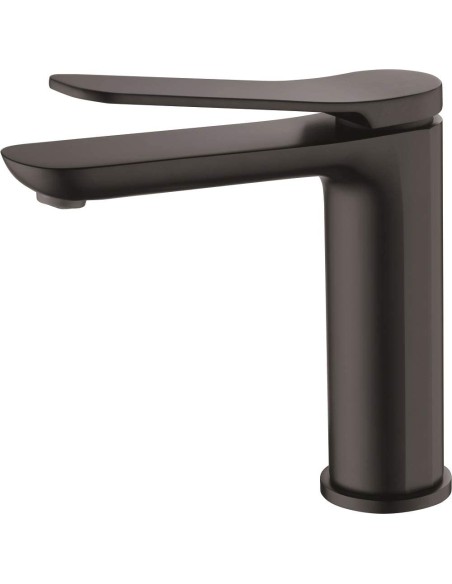 GRIFO DE LAVABO IMEX MONOMANDO NEGRO MATE MODELO DINAMARCA
