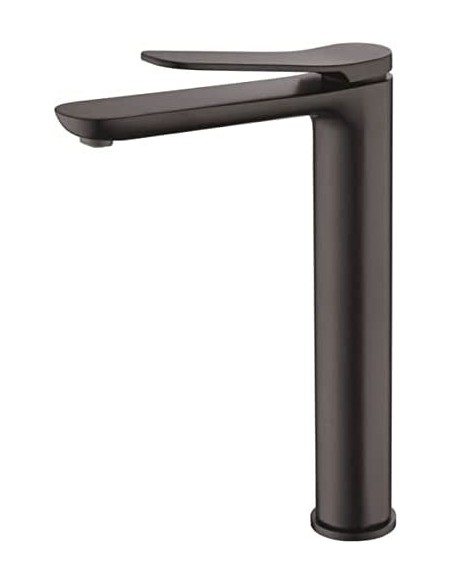 GRIFO DE LAVABO IMEX MONOMANDO ALTO NEGRO MATE MODELO DINAMARCA