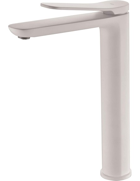 GRIFO DE LAVABO IMEX MONOMANDO ALTO BLANCO MATE MODELO DINAMARCA