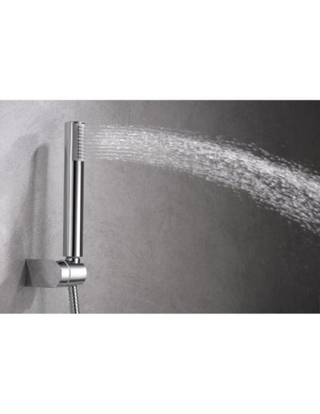 CONJUNTO DE DUCHA EMPOTRADO MONOMANDO EN ACABADO CROMADO MODELO MILOS STICK DE IMEX