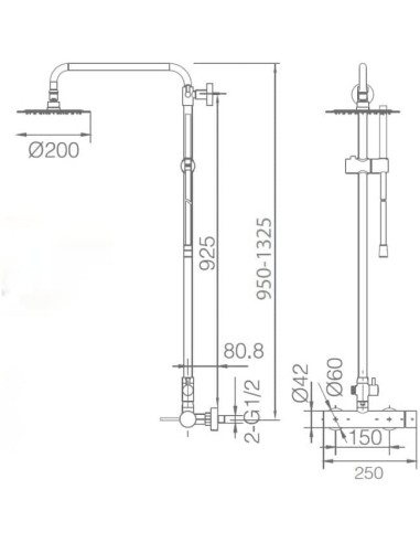 COLUMNA DE DUCHA IMEX MODELO MILOS... COLUMNA DE DUCHA IMEX MODELO MILOS...