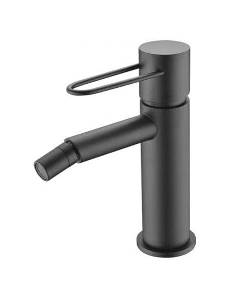 GRIFO DE BIDE IMEX MONOMANDO NEGRO MATE MODELO MILOS