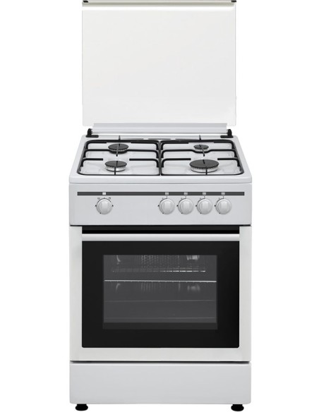 COCINA 4 FGS. 60X60 BLANCA A GAS BUTANO DE VITROKITCHEN