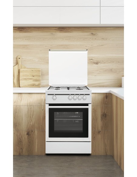 COCINA 4 FGS. 60X60 BLANCA A GAS BUTANO DE VITROKITCHEN