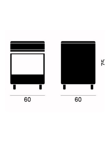COCINA HORNO 4 FUEGOS (1 TRIPLE) 60 X...