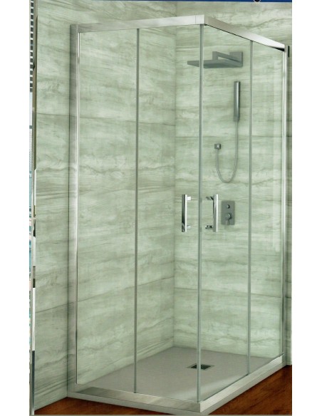 MAMPARA DUCHA  MODELO VITTA REFERENCIA VT-220  CROMO,TRANSPARENTE