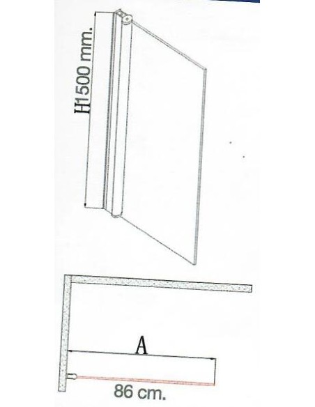 MAMPARA BAÑERA VITA VT-110