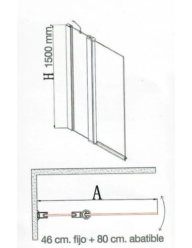 MAMPARA DE BAÑERA MODELO VT-100+110