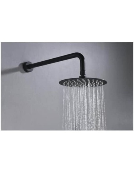 CONJUNTO DE DUCHA EMPOTRADO MONOMANDO EN ACABADO NEGRO MATE MODELO MILOS STICK DE IMEX