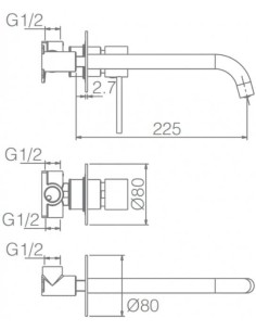 CONJUNTO DE LAVABO EMPOTRAR... 2