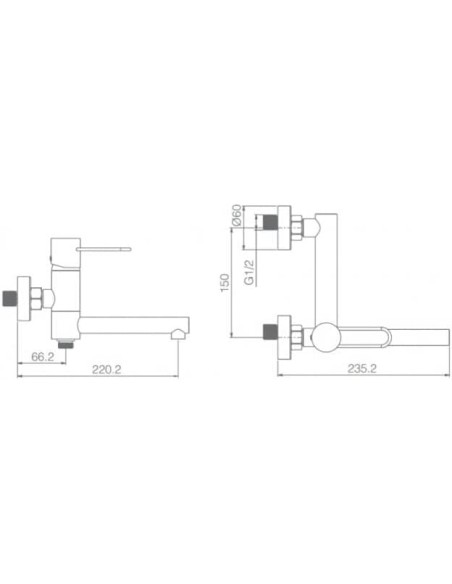 GRIFO MONOMANDO IMEX DE BAÑERA MODELO MILOS STICK NEGRO ORO ROSA