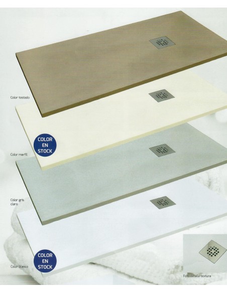 PLATOS DE DUCHA RESINA MOD. ECO-STYLE EN COLOR BLANCO