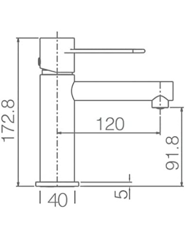 GRIFO DE LAVABO IMEX MONOMANDO BLANCO...